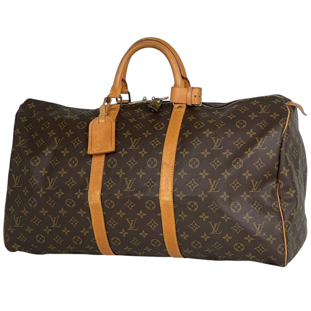 Louis Vuitton Keepall Boston Bag Monogram Brown